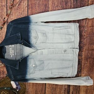 Excellent Unused "GAP 1969" DENIM OMBRE CLASSIC JEAN JACKET! SZ SMALL
